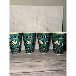 Notre Dame Cups 3D Hologram Cup 16 oz Fighting Irish Set 4 Football‎
